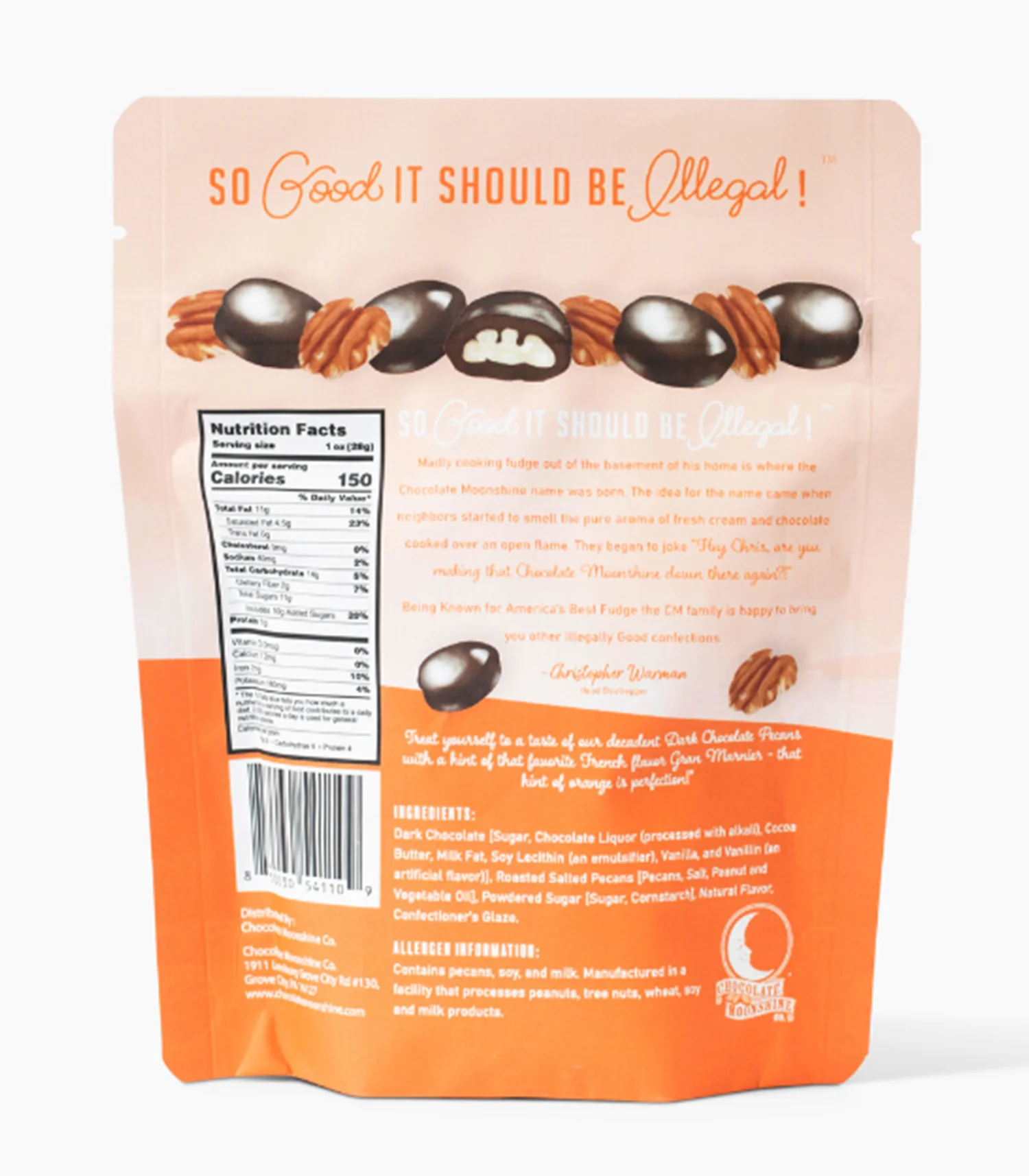 Orange Bourbon Pecans - Snacking Bag - Image 3